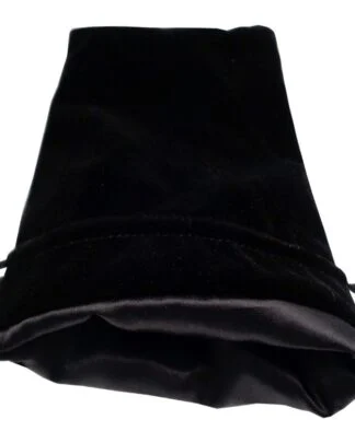 FanRoll Würfelbeutel Velvet Black with Black Satin Large