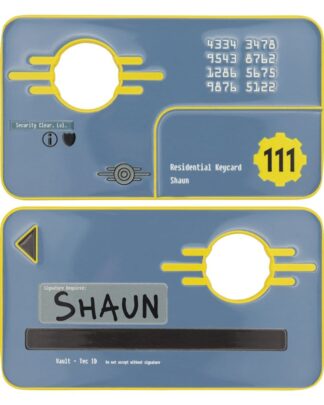 Fallout Replik Security Keycard Vault 111 Limited Edition 11 cm