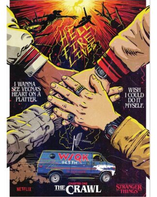 'Stranger Things 5 Kunstdruck The Crawl Limited Edition 42 x 30 cm