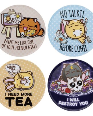 Fuzzballs Untersetzer 4er-Pack