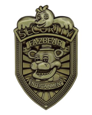 Five Nights at Freddy´s Replik Security Badge Antique Brass Edition