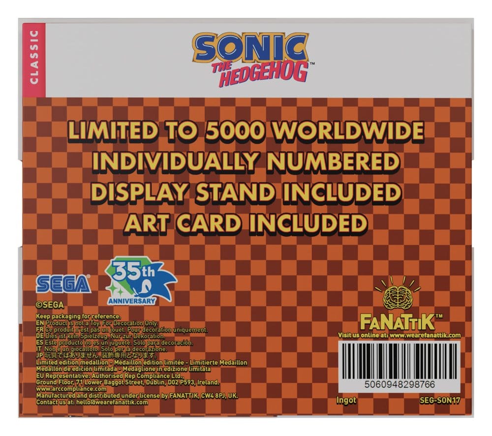 Sonic The Hedgehog Sammelmünze Original Logo – Bild 4