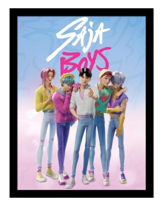 KPop Demon Hunters Collector Print Poster im Rahmen Saja Boys