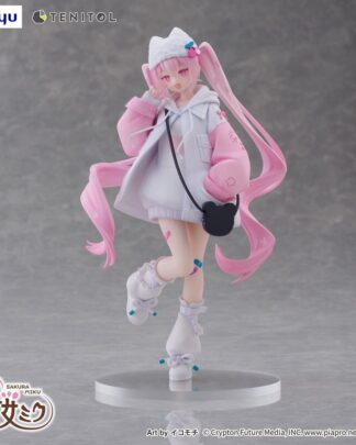 Hatsune Miku Tenitol PVC Statue Sakura Miku Cool style [petit] 19 cm
