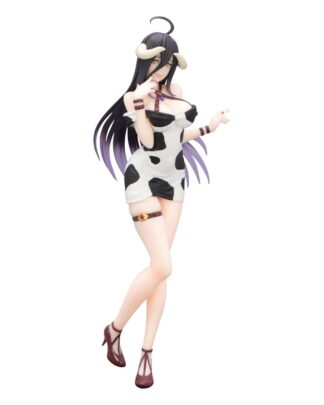 Overlord Trio-Try-iT PVC Statue Albedo Mini Dress Cow Pattern Ver. 21 cm