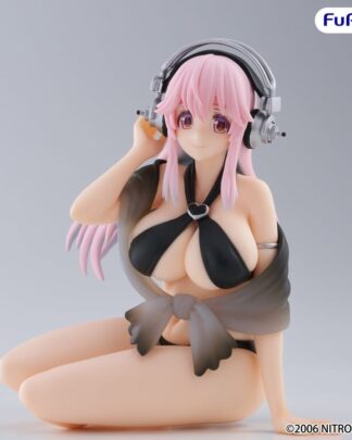 Super Sonico Noodle Stopper PVC Statue Super Sonico Swimsuit Black Color Ver. 10 cm