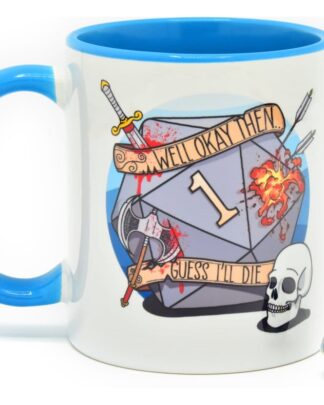 Glassstaff Geschenkbox Tasse & Würfel D20 Guess I'll Die