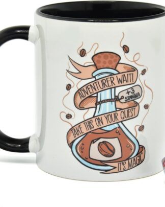 Glassstaff Geschenkbox Tasse & Würfel D20 Coffee Potion