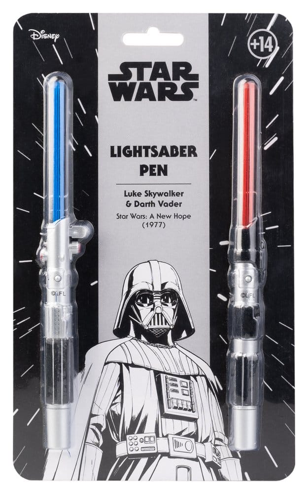 Star Wars Set mit 2 Lichtschwert-Stiften Luke Skywalker & Darth Vader – Bild 2