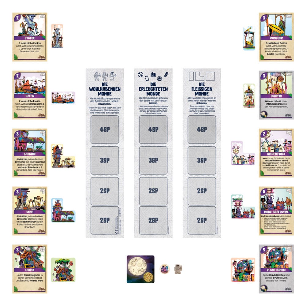 Leben in Reterra Brettspiel-Erweiterung Mondaufgang *Deutsche Version* – Bild 8