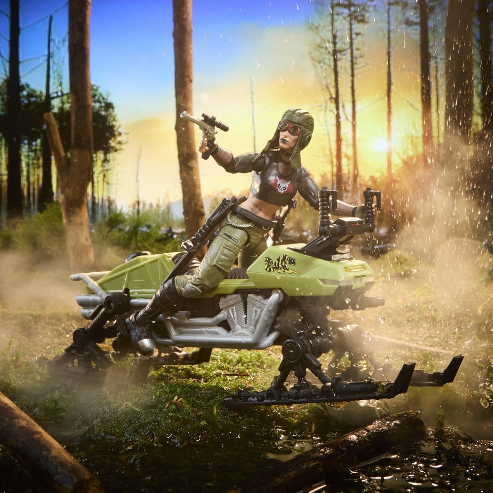 G.I. Joe Classified Series Actionfigur und Fahrzeugset #194 Zanya und Dreadnok Chameleon (Swamp Skier) 15 cm – Bild 6