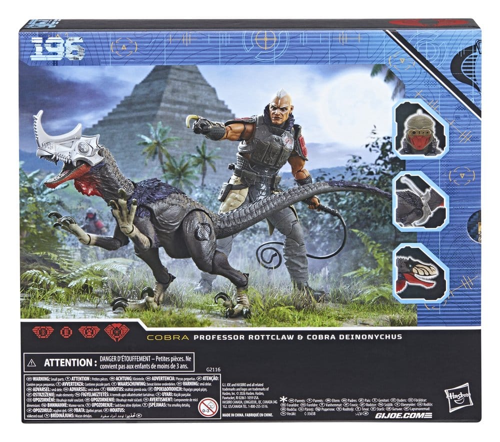 G.I. Joe Classified Series Actionfigur en 2er-Pack #196 Professor Rottclaw & Cobra Deinonychus 15 cm – Bild 2