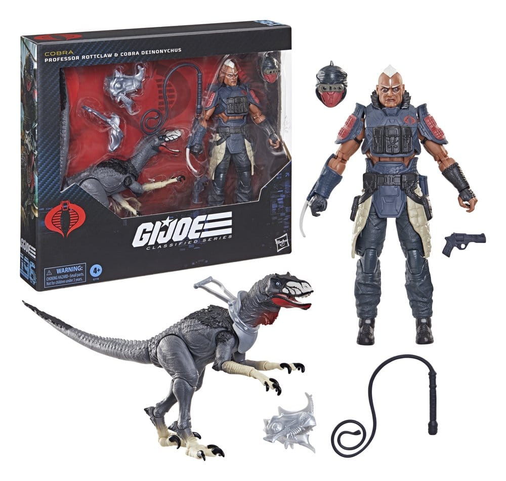 G.I. Joe Classified Series Actionfigur en 2er-Pack #196 Professor Rottclaw & Cobra Deinonychus 15 cm – Bild 3