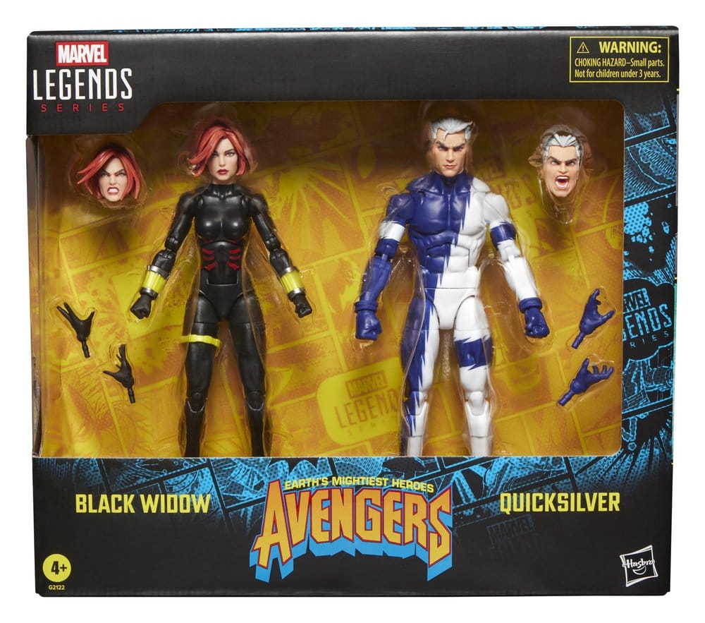 Avengers Marvel Legends Actionfiguren 2er-Pack Black Widow & Quicksilver 15 cm – Bild 2