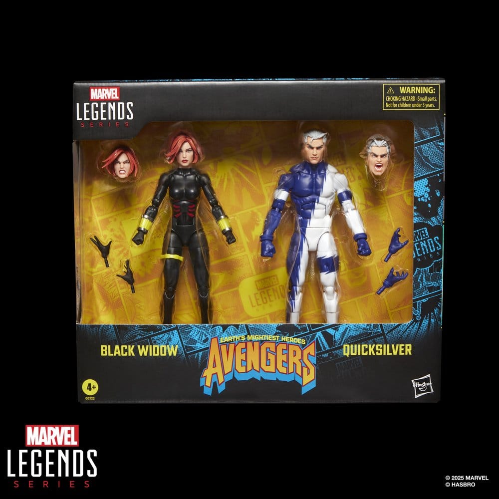 Avengers Marvel Legends Actionfiguren 2er-Pack Black Widow & Quicksilver 15 cm – Bild 3