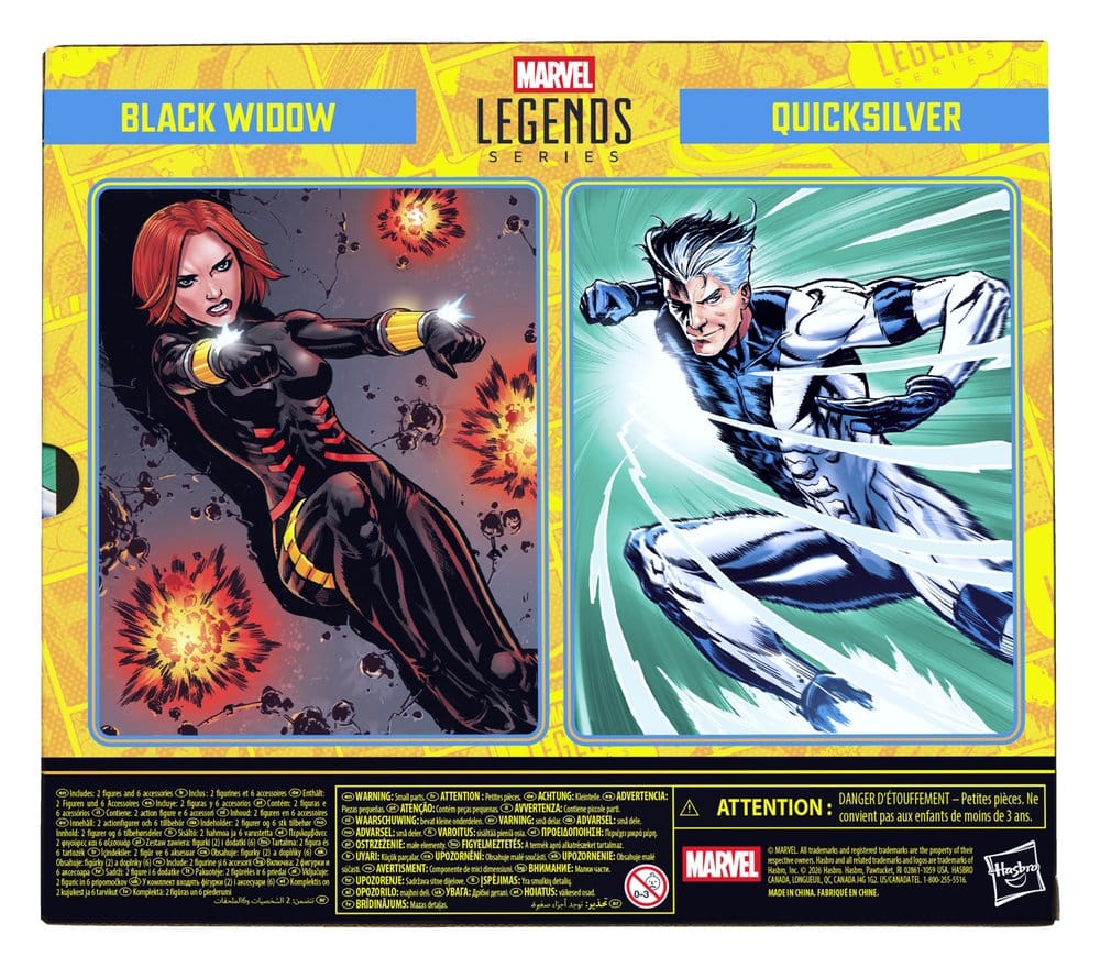 Avengers Marvel Legends Actionfiguren 2er-Pack Black Widow & Quicksilver 15 cm – Bild 7