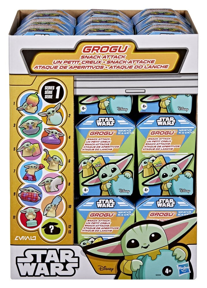 Star Wars Minifiguren 4 cm Grogu Snack Attack Series 1 Blind Box Display (24) – Bild 4
