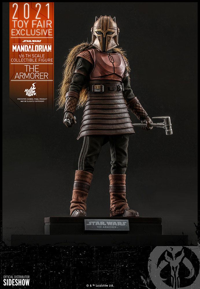 Star Wars The Mandalorian Actionfigur 1/6 The Armorer 2021 Toy Fair Exclusive 29 cm – Bild 3