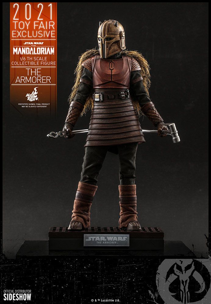 Star Wars The Mandalorian Actionfigur 1/6 The Armorer 2021 Toy Fair Exclusive 29 cm – Bild 4