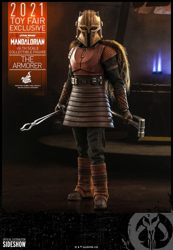Star Wars The Mandalorian Actionfigur 1/6 The Armorer 2021 Toy Fair Exclusive 29 cm – Bild 6
