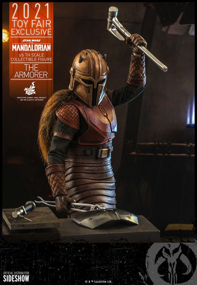Star Wars The Mandalorian Actionfigur 1/6 The Armorer 2021 Toy Fair Exclusive 29 cm – Bild 7