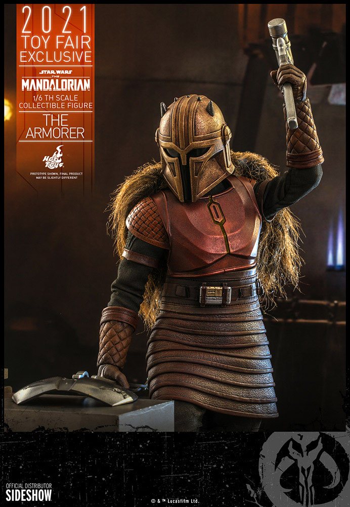 Star Wars The Mandalorian Actionfigur 1/6 The Armorer 2021 Toy Fair Exclusive 29 cm – Bild 8