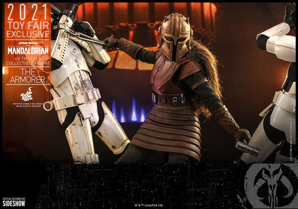 Star Wars The Mandalorian Actionfigur 1/6 The Armorer 2021 Toy Fair Exclusive 29 cm – Bild 13