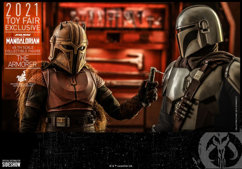 Star Wars The Mandalorian Actionfigur 1/6 The Armorer 2021 Toy Fair Exclusive 29 cm – Bild 17