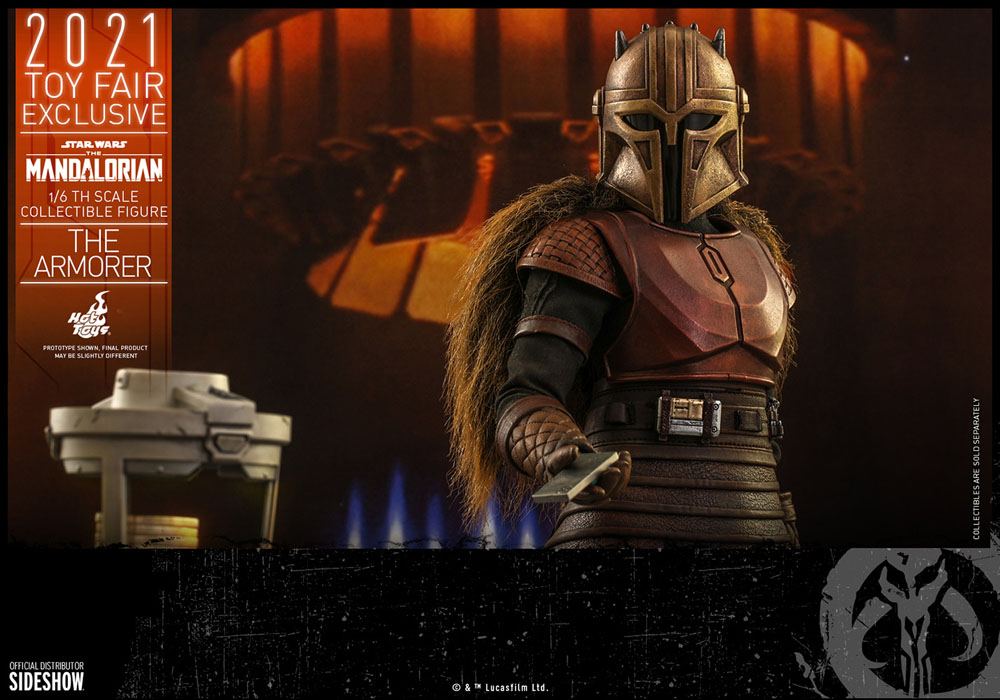 Star Wars The Mandalorian Actionfigur 1/6 The Armorer 2021 Toy Fair Exclusive 29 cm – Bild 18