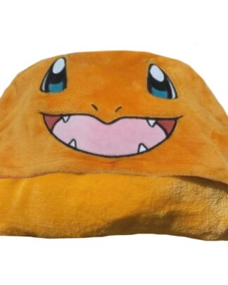 Pokémon Coral Decke mit Mütze Glumanda 120 x 150 cm