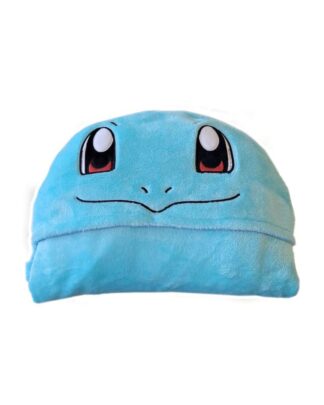 Pokémon Coral Decke mit Mütze Schiggy 120 x 150 cm