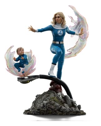 Fantastic Four Art Scale Statue 1/10 Invisible Woman and Franklin 28 cm