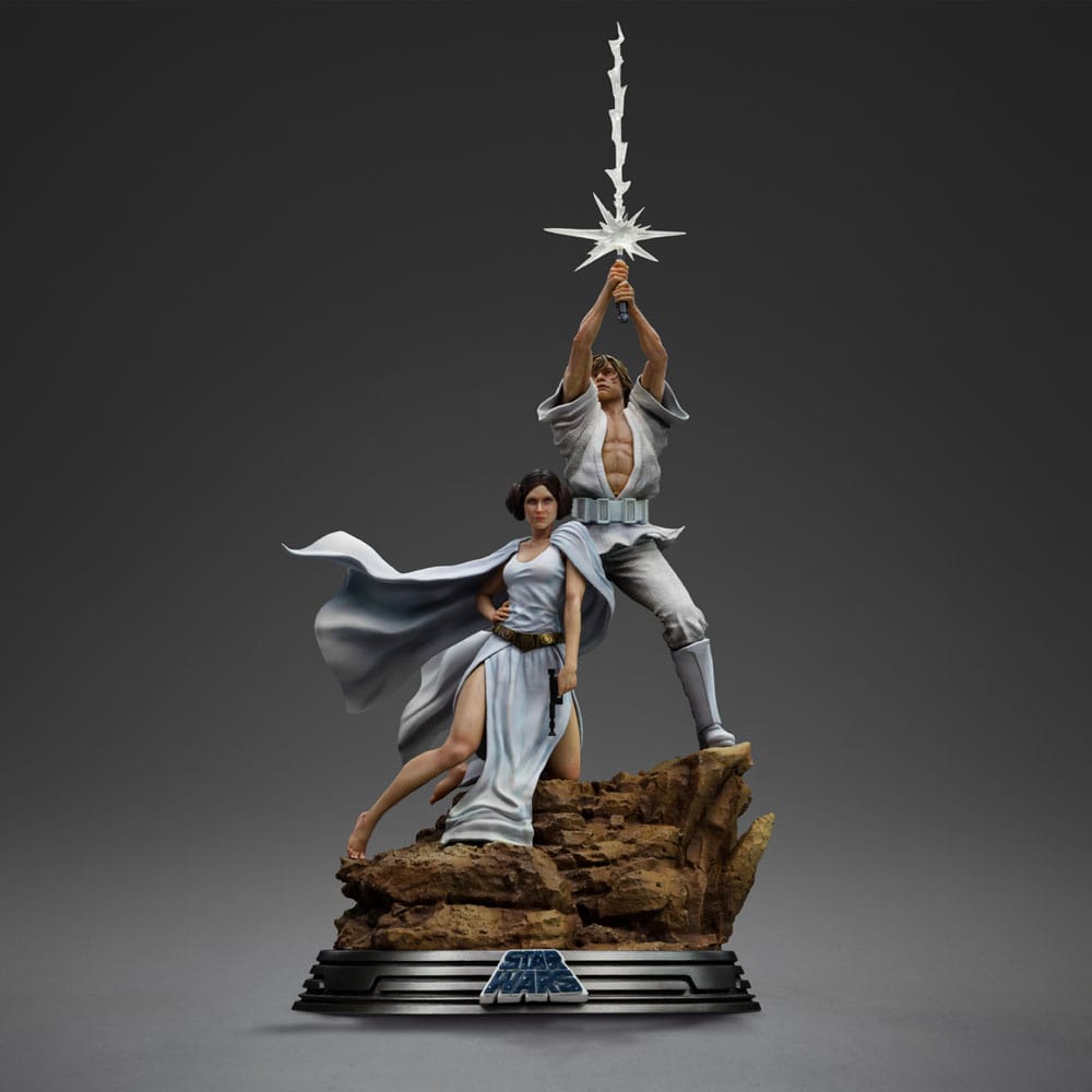 Star Wars Deluxe Art Scale Statue 1/10 Luke and Leia 41 cm – Bild 2