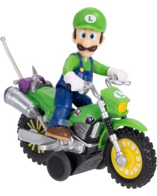 Der Super Mario Galaxy Film Actionfigur mit Rückziehmotorrad Luigi 6 cm