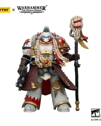 Warhammer 40,000 Actionfigur White Scars Stormseer Consulwith Force Staff and Bolt Pistol 12 cm