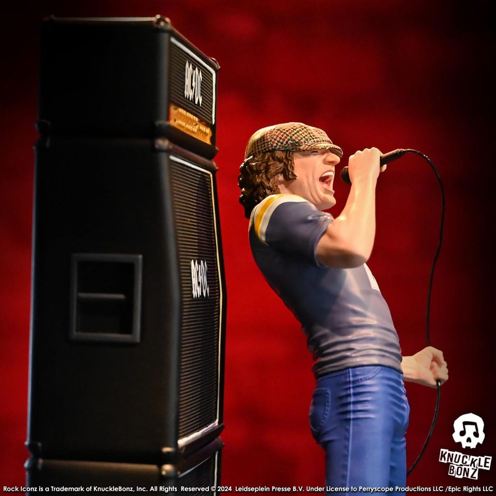 AC/DC Rock Iconz Statue Brian Johnson 23 cm – Bild 7
