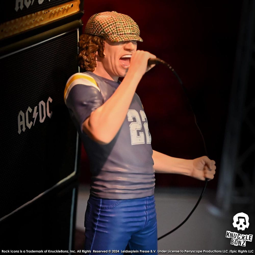 AC/DC Rock Iconz Statue Brian Johnson 23 cm – Bild 8