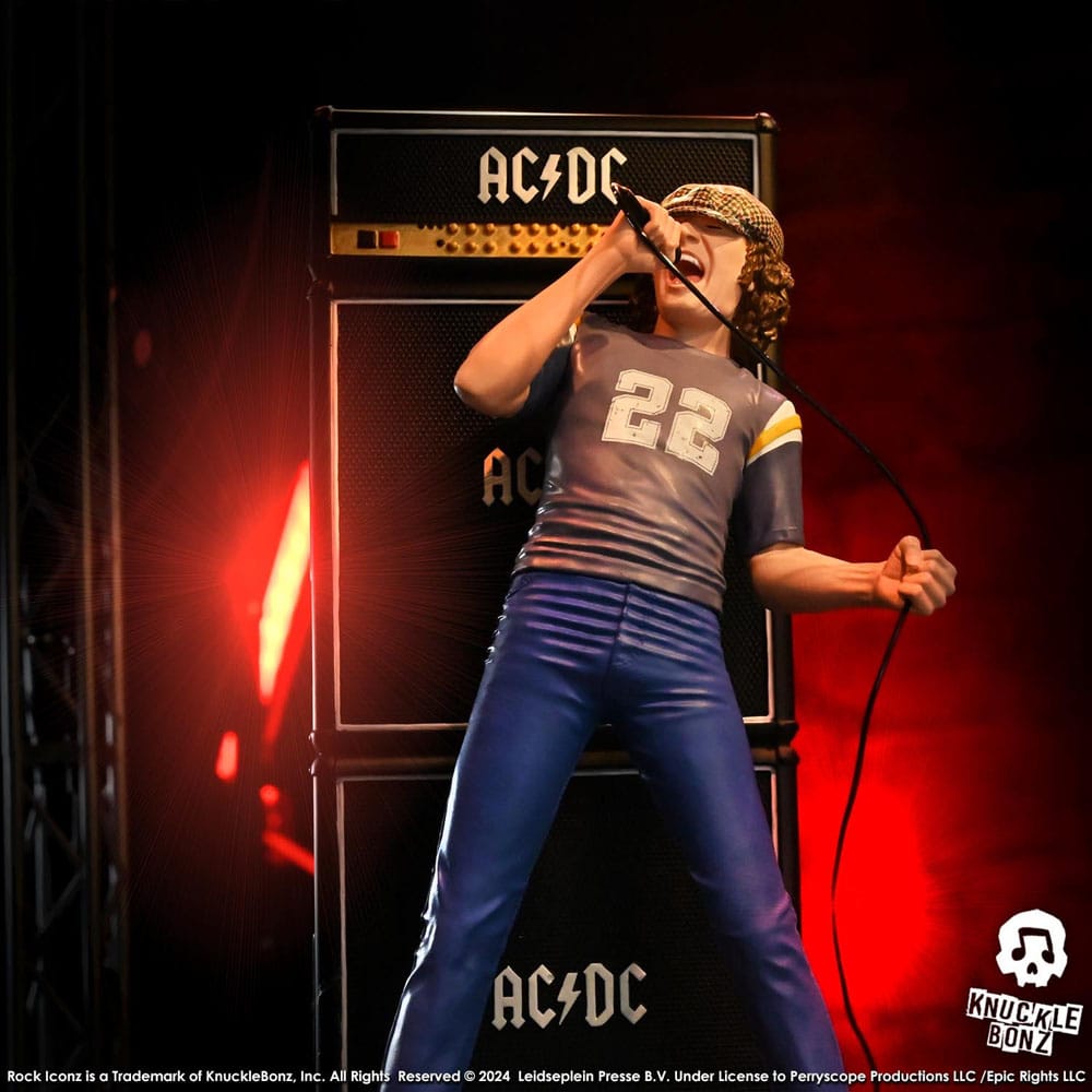 AC/DC Rock Iconz Statue Brian Johnson 23 cm – Bild 9