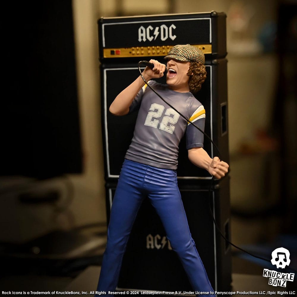 AC/DC Rock Iconz Statue Brian Johnson 23 cm – Bild 17