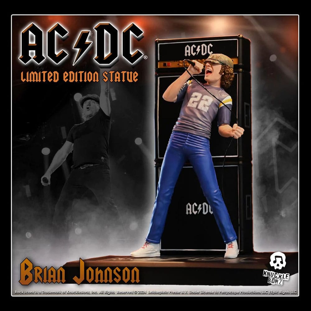 AC/DC Rock Iconz Statue Brian Johnson 23 cm – Bild 24
