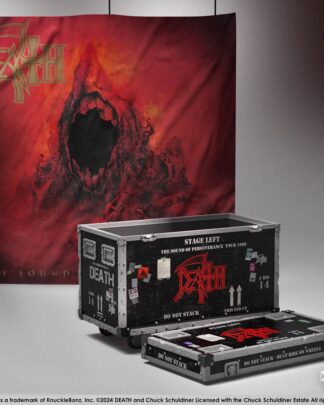 Death Rock Ikonz On Tour Road Case Statue & Bühnenhintergrund Set The Sound of Perseverance Tour 1998