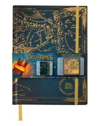 Herr der Ringe Notizbuch Map of Middle Earth