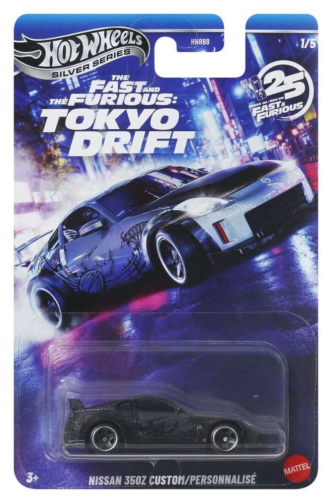 Fast & Furious Hot Wheels Silver Series Die-Cast Fahrzeuge 1/64 979M Tokyo Drift Sortiment (24) – Bild 3