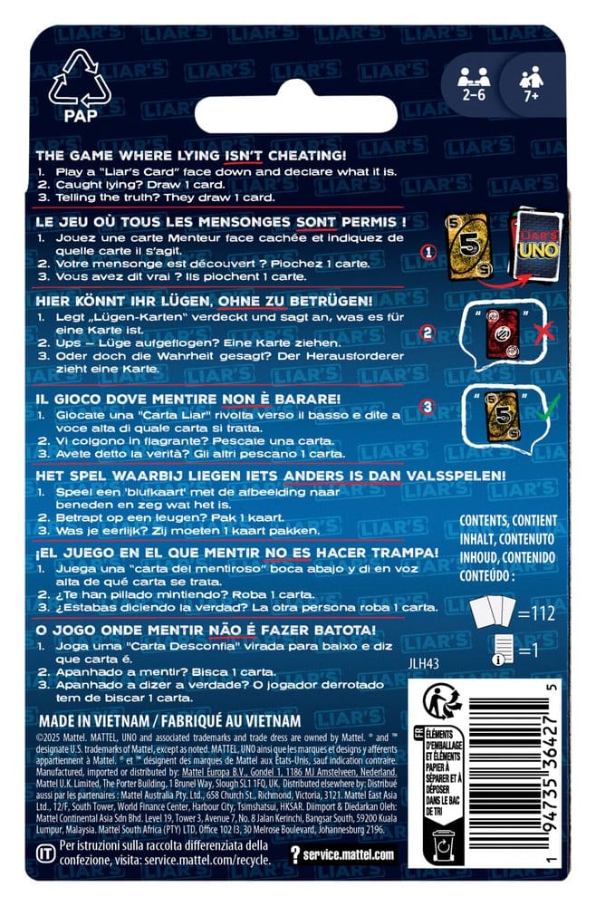Liar's UNO Kartenspiel – Bild 9