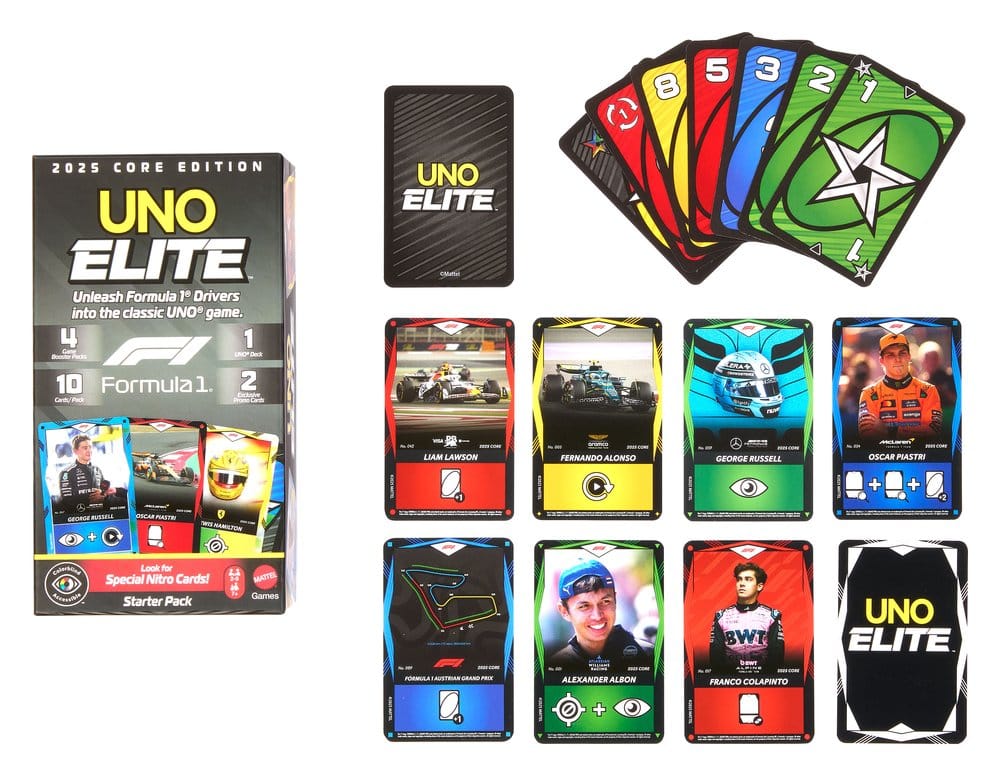 Formula 1 UNO Kartenspiel Elite F1 Starter-Set – Bild 2