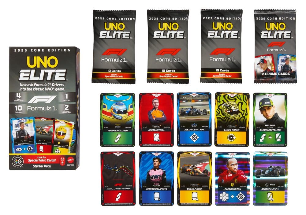 Formula 1 UNO Kartenspiel Elite F1 Starter-Set – Bild 3