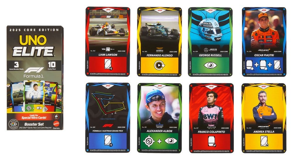 Formula 1 UNO Kartenspiel Elite F1 Booster-Set – Bild 2