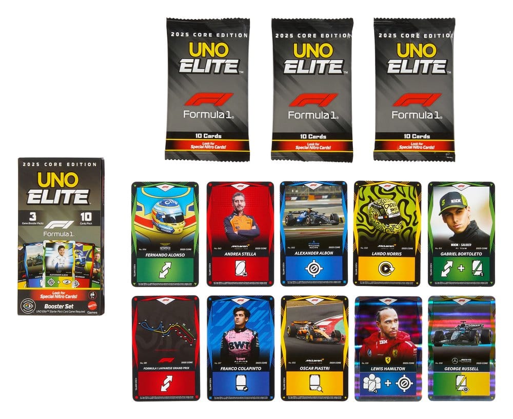Formula 1 UNO Kartenspiel Elite F1 Booster-Set – Bild 8