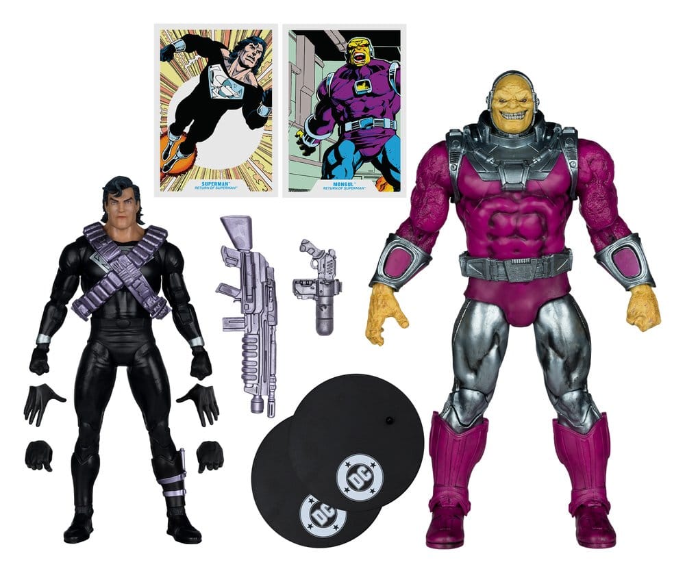 DC Multiverse Megafig Actionfigur 2er Pack Mongul vs Superman (Return of Superman) 25 cm – Bild 2