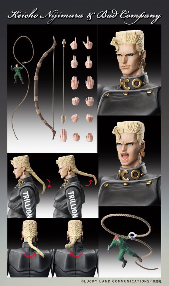 JoJo's Bizarre Adventure: Diamond Is Unbreakable Actionfigur Chozokado Keicho Nijimura & Bad Company 17 cm – Bild 8